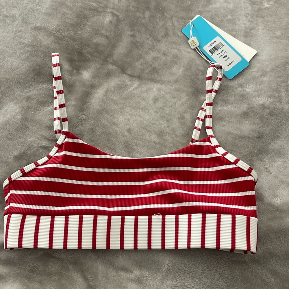 Beach Bunny Red and White Nautical Bikini
